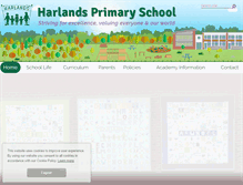 Tablet Screenshot of harlandsprimaryschool.org